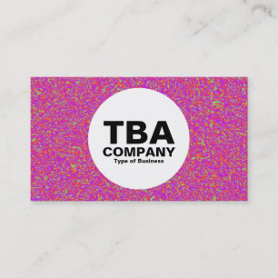 Cartão De Visita Círculo - Impressionista