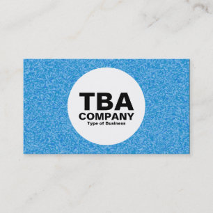 Cartão De Visita Círculo - Impressionista Azul