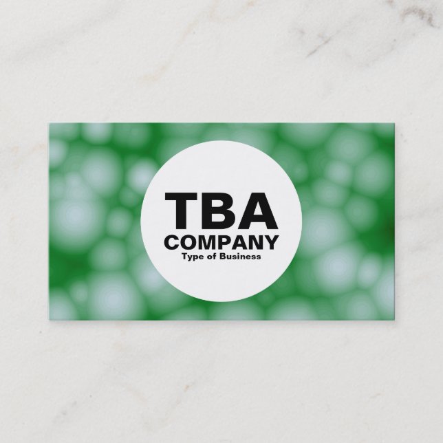 Cartão De Visita Círculo - Lã de algodão Abstrato (Frente)