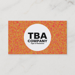 Cartão De Visita Círculo - Laranja Cinza