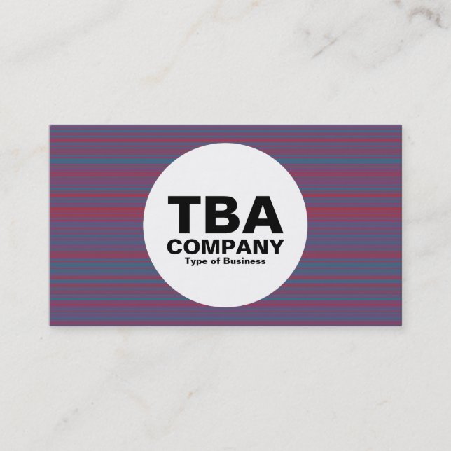 Cartão De Visita Círculo - Linhas (Frente)