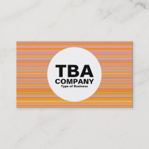 Cartão De Visita Círculo - Linhas