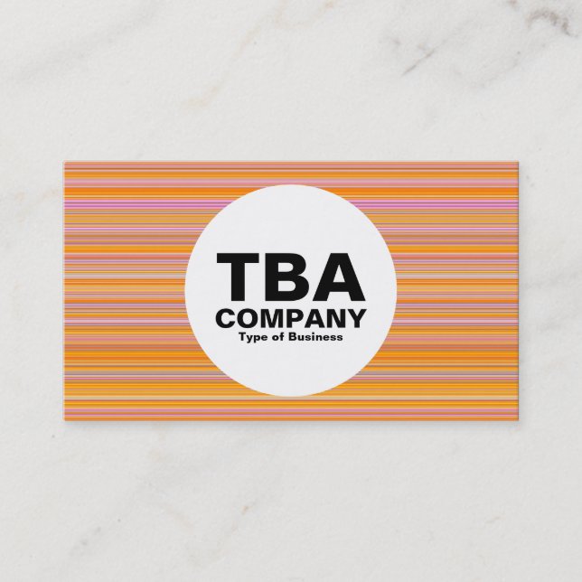 Cartão De Visita Círculo - Linhas (Frente)