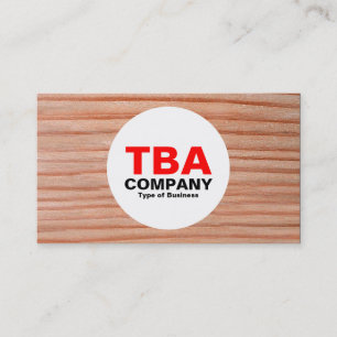 Cartão De Visita Círculo - Madeira 01