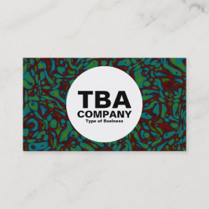 Cartão De Visita Círculo - Manchas