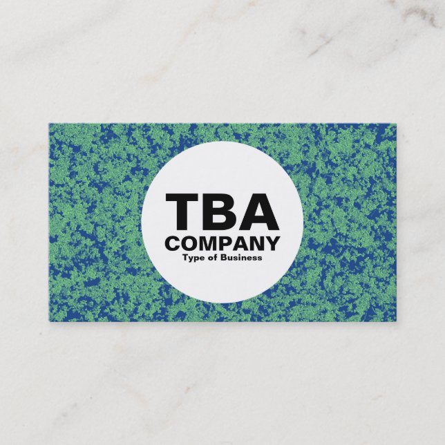 Cartão De Visita Círculo - Mineral Verde (Frente)
