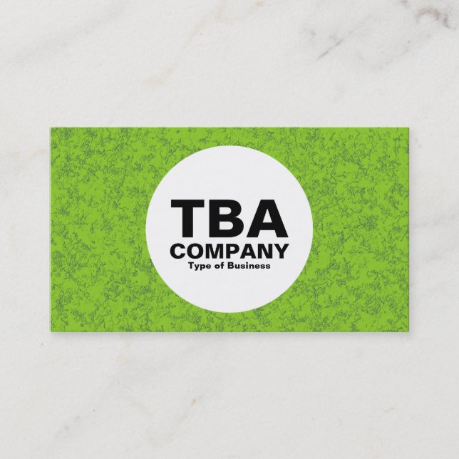 Cartão De Visita Círculo - Mineral Verde 02 (Frente)