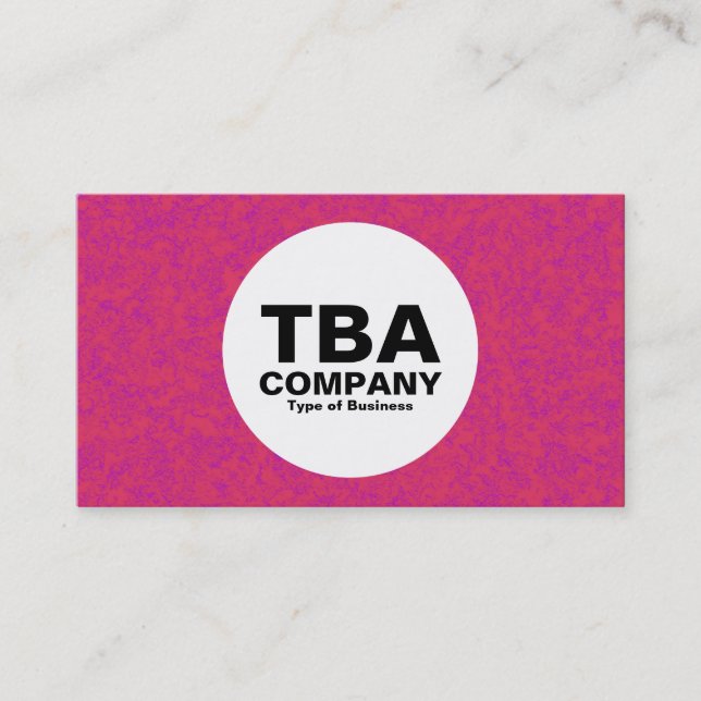 Cartão De Visita Círculo - Mineral Vermelho (Frente)