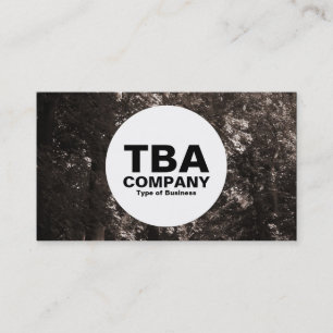 Cartão De Visita Círculo - Nas Árvores