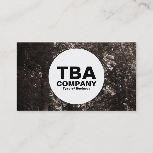 Cartão De Visita Círculo - Nas Árvores (Frente)