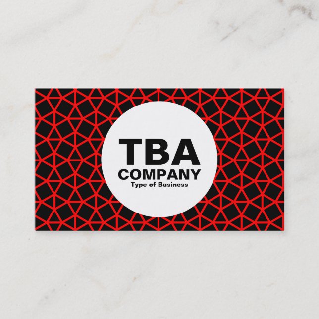 Cartão De Visita Círculo - Padrão Arquimedes (Frente)