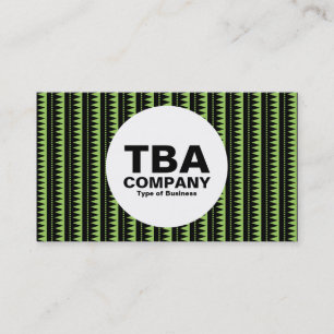 Cartão De Visita Círculo - Padrão Asttec - Preto em Verde: #9cd5f