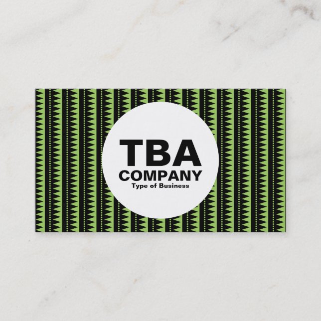 Cartão De Visita Círculo - Padrão Asttec - Preto em Verde: #9cd5f (Frente)
