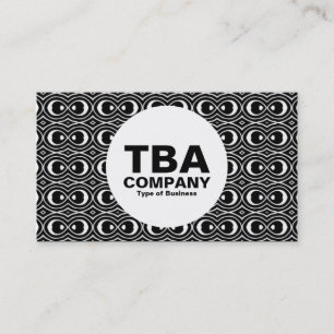 Cartão De Visita Círculo - Padrão de Abstrato