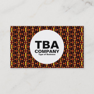 Cartão De Visita Círculo - Padrão de Abstrato