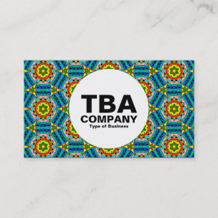 Cartão De Visita Círculo - Padrão de Abstrato