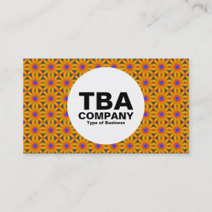 Cartão De Visita Círculo - Padrão de Abstrato