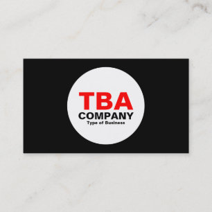 Cartão De Visita Círculo - Preto