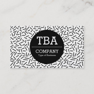 Cartão De Visita Círculo preto v2 - Abstrato 300117