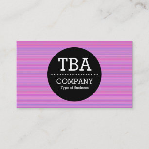 Cartão De Visita Círculo Preto v2 - Bruto Roxo