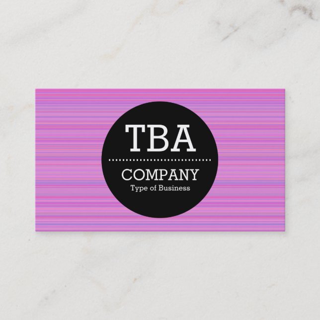 Cartão De Visita Círculo Preto v2 - Bruto Roxo (Frente)