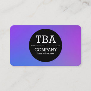 Cartão De Visita Círculo Preto v2 - Gradiente Suave