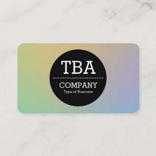 Cartão De Visita Círculo Preto v2 - Gradiente Suave