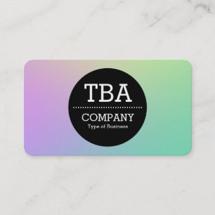 Cartão De Visita Círculo Preto v2 - Gradiente Suave