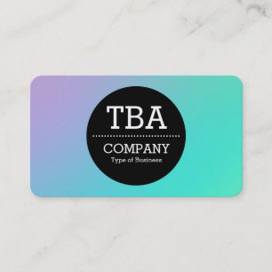 Cartão De Visita Círculo Preto v2 - Gradiente Suave