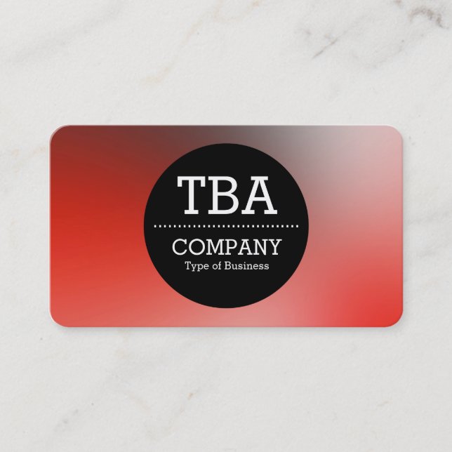 Cartão De Visita Círculo Preto v2 - Gradiente Suave (Frente)