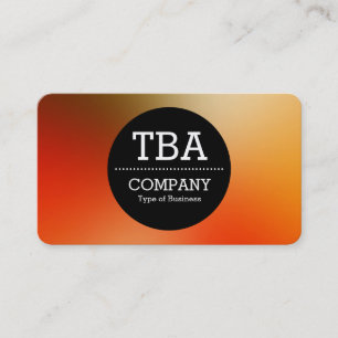 Cartão De Visita Círculo Preto v2 - Gradiente Suave