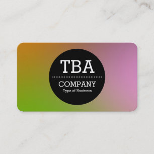 Cartão De Visita Círculo Preto v2 - Gradiente Suave