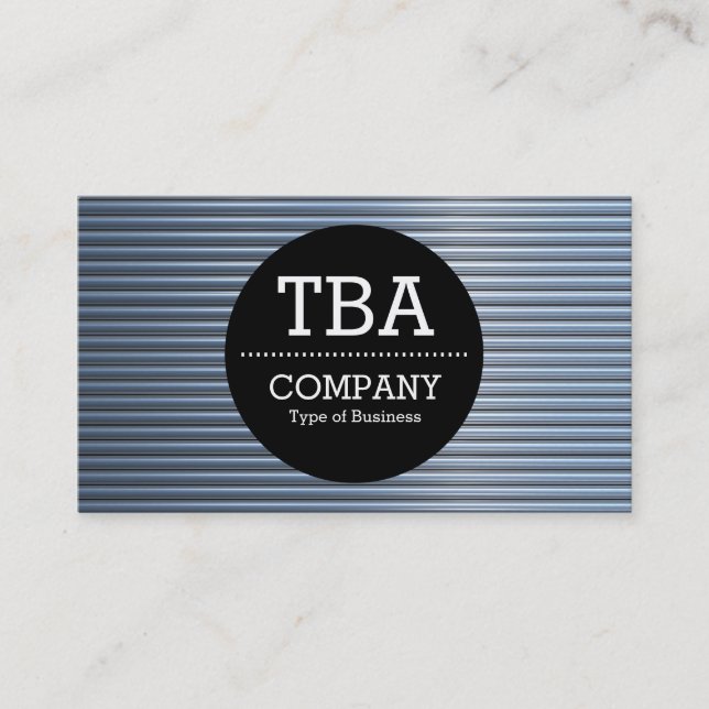 Cartão De Visita Círculo Preto v2 - Tubos de Cromo (Frente)