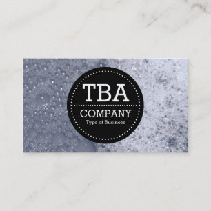 Cartão De Visita Círculo Preto v3 - Bolhas de Sabão 03