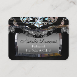 Cartão De Visita Círculo profissional da elegância de Sublte