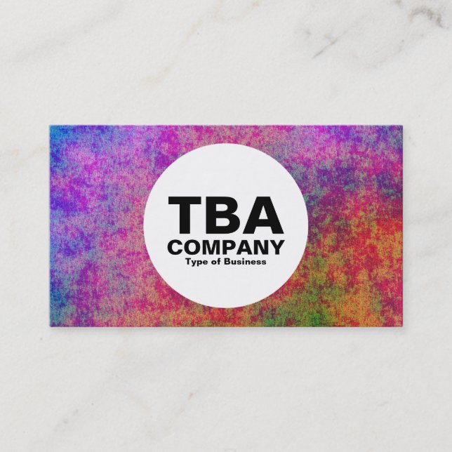 Cartão De Visita Círculo - Sob o Mar (Frente)