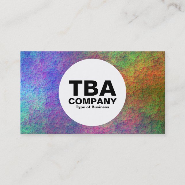 Cartão De Visita Círculo - Sob o Mar 02 (Frente)