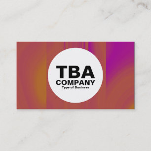 Cartão De Visita Círculo - Textura de Abstrato