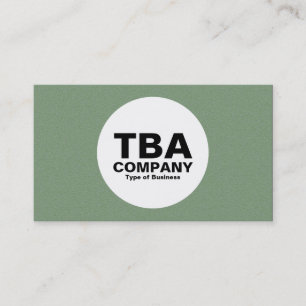 Cartão De Visita Círculo - Textura Verde