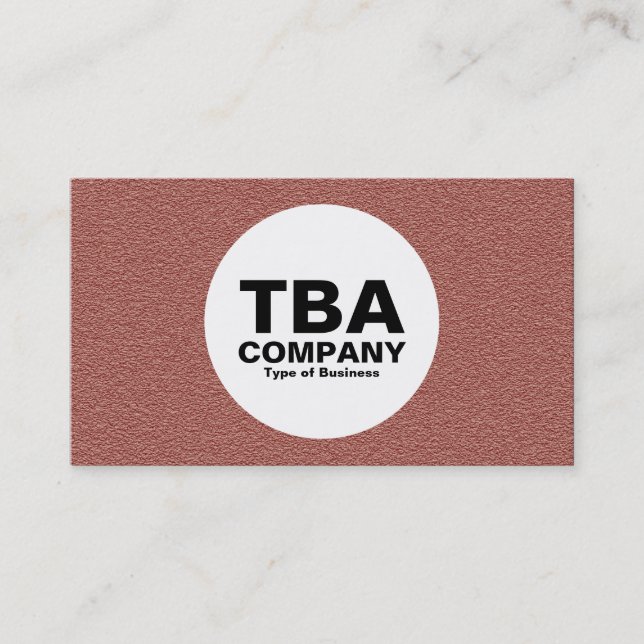 Cartão De Visita Círculo - Tijolo (Frente)