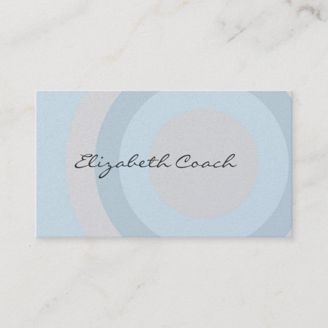 Cartão De Visita Círculos Azuis Clássicos (Frente)