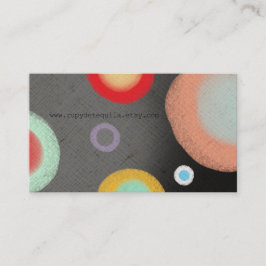 Cartão De Visita Círculos de Ölkreide Abstrato
