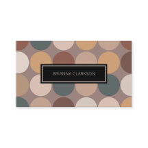 Círculos de tons de terra minimalistas profissiona