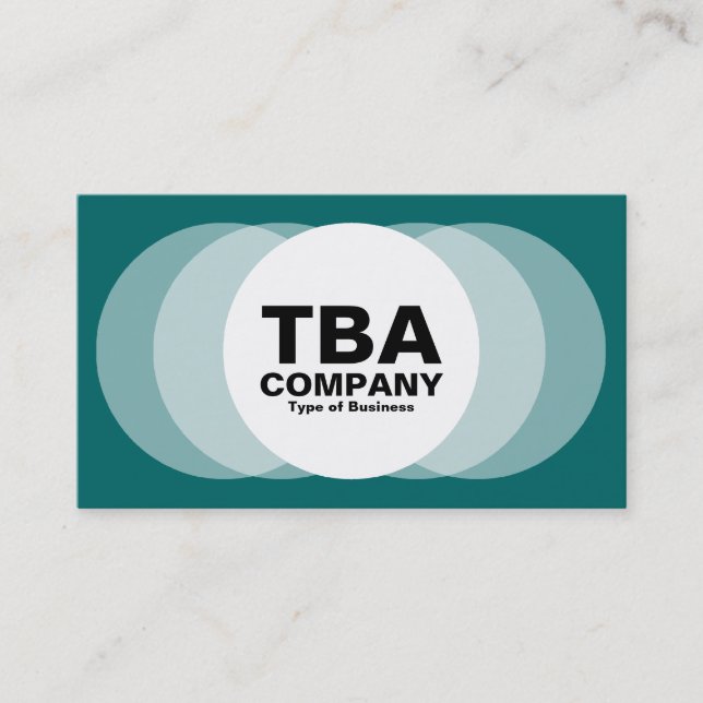 Cartão De Visita Círculos - Verde Moss (Frente)
