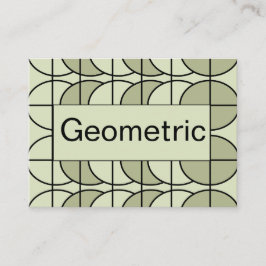 Cartão De Visita Círculos Verdes - Espalha Geométrica