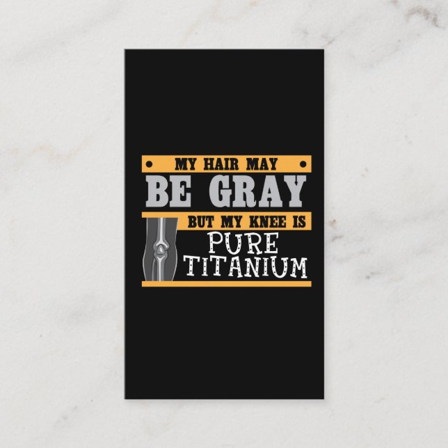 Cartão De Visita Cirurgia cinzenta mais velha do cabelo da (Frente)