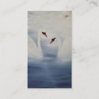 Cartão De Visita Cisnes de chegada