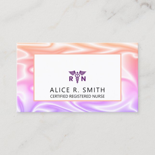 Cartão De Visita Classe de Profissionais de Enfermeiros Registrados (Frente)