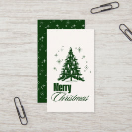 Cartão De Visita Classic Christmas Gift Tag for Holiday Wrapping