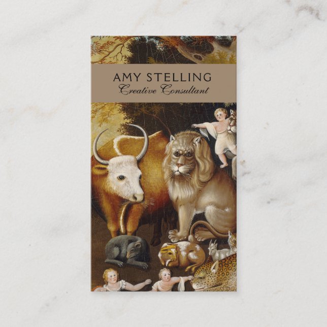 Cartão De Visita Clássico de Incêndio Animal do Reino Unido (Frente)